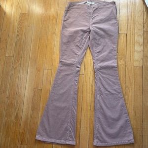 Lavender Corduroy Flare Pants 26